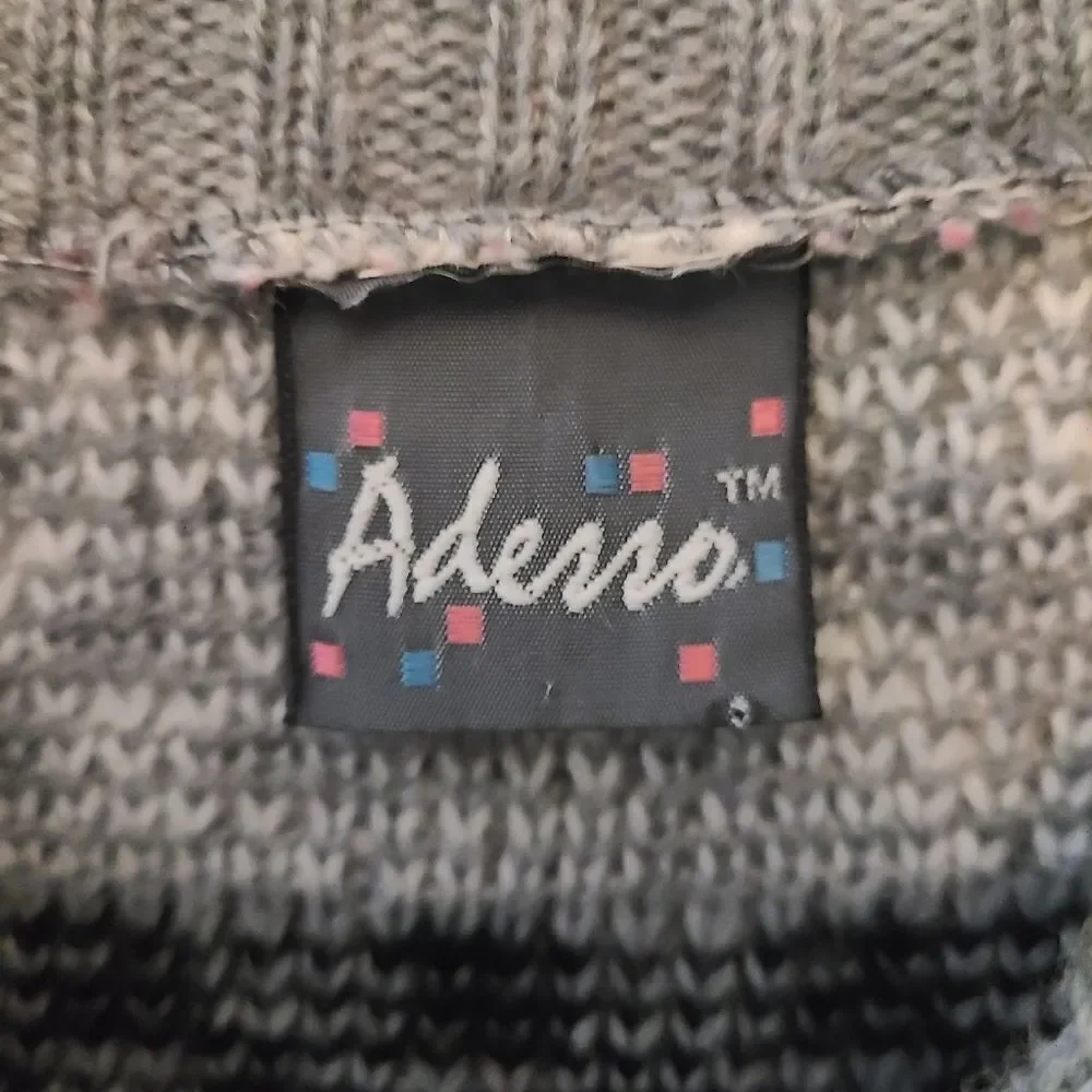 Vintage 1980's Crewneck Fair Isle Aderro Sweater